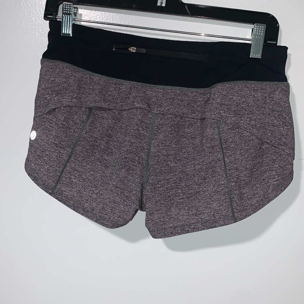 lululemon athletica Black and Gray Athletic Shorts